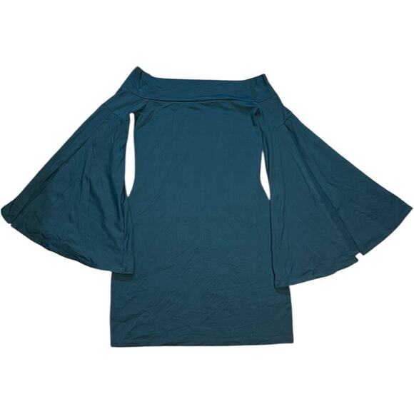 Susana Monaco Off the Shoulder Bell Sleeve Mini Dress - Picture 1 of 4